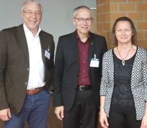 Drei der vier neugewählten Mitglieder: Michael Wedding, Prof. Dr. Bernd Lutz und Maria Holzapfel-Knoll 